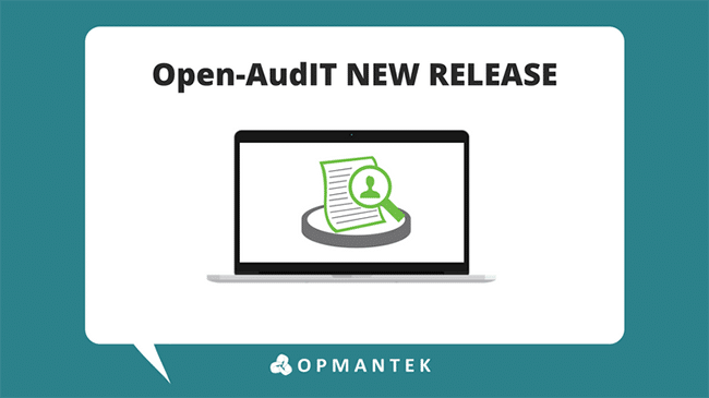 Modern Open-AudIT release announcement graphic