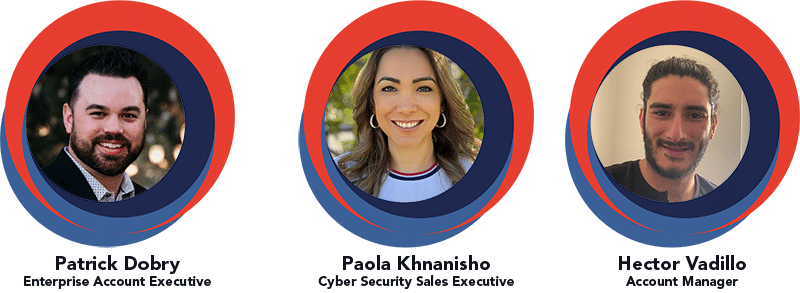 Patrick Dobry, Paola Khnanisho, and Hector Vadillo join FirstWave's sales team.