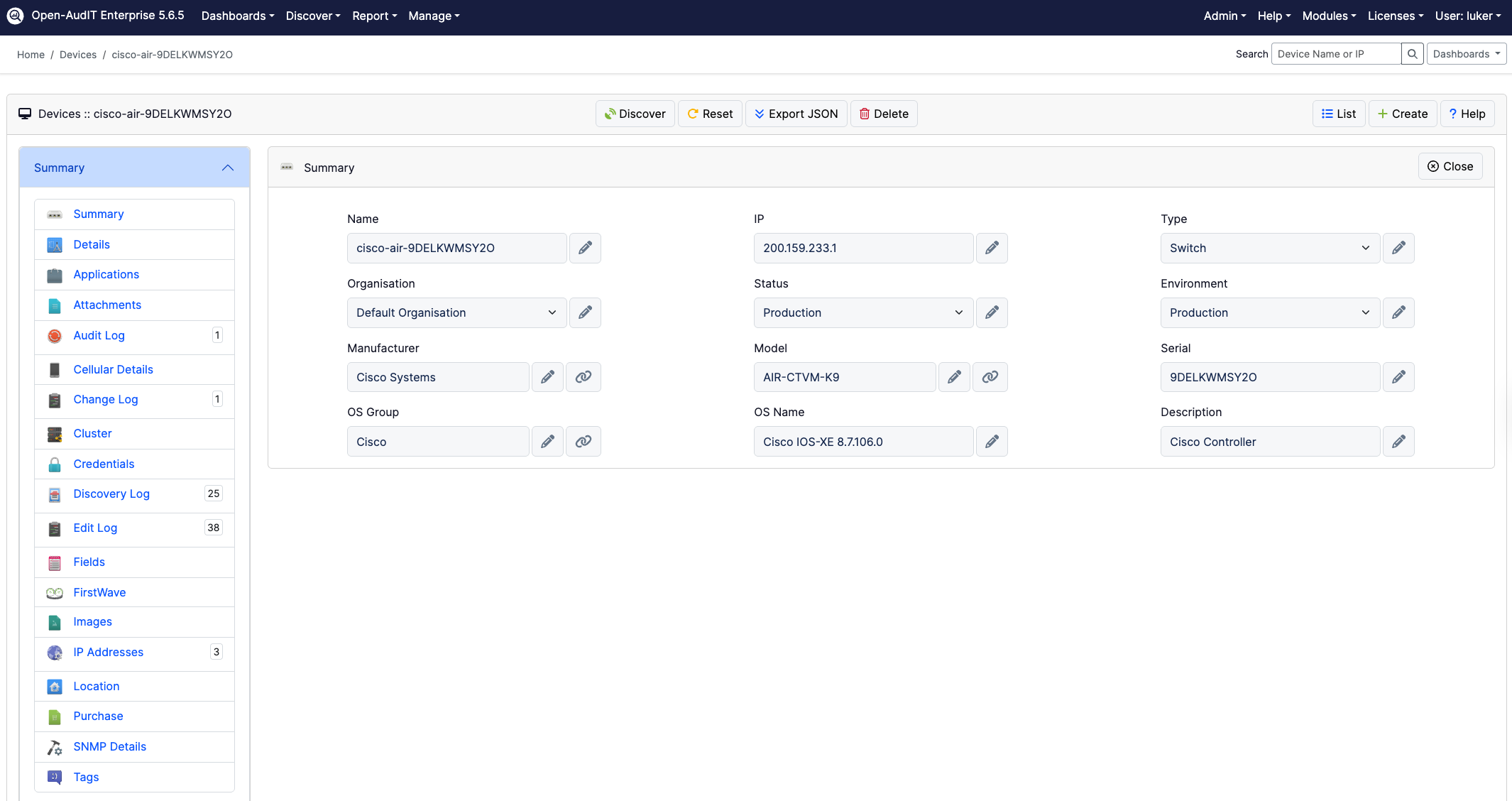 Custom Fields in Open-AudIT