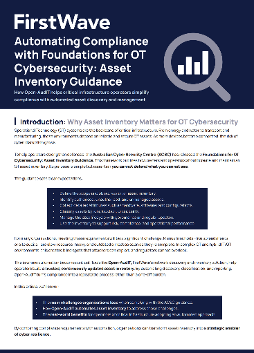 Automating Compliance with Foundations for OT Cybersecurity
